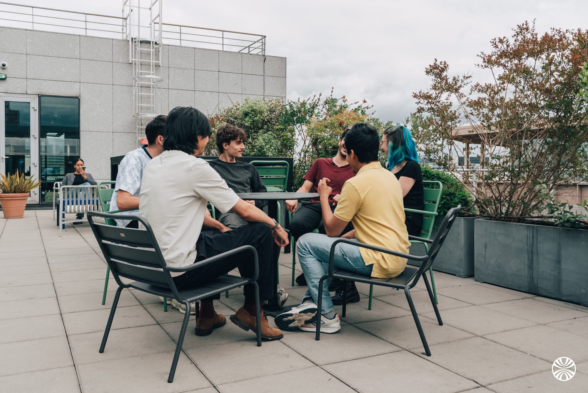 L'équipe Dorêka sur la terrasse