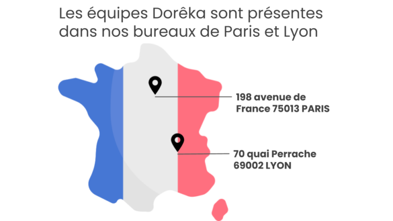 Dorêka est présent en France à Paris et Lyon
